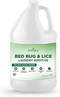 Hygea Natural Lice and Bed Bug Laundry Additive - Environmentally Responsible, Odorless, and Stain-Free Liquid Laundry Treatment - Safe for Children and Pets - Any Water Temperature (1 Gallon)