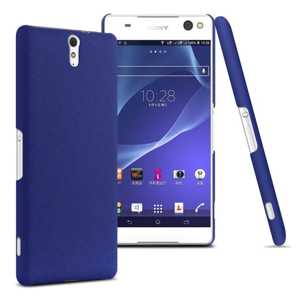 Sony Xperia C5 Ultra Case, Monoy Cowboy Matte Thin PC Hard Case Shell for Sony Xperia C5 Ultra (Blue Shield Case)