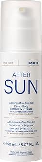 Greek Yoghurt Cooling After Sun Gel for Face & Body, Lightweight Hydrating Cream Gel with Natural Proteins & Vitamins, Sunburn Relief for Sun-Exposed or Dry Skin, 5.07 fl oz