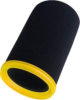 Custom Microphone Windscreen for Shure SM7B, SM7dB and MV7 Mic - POP Filter RK345B Replacement with Colored Retaining Ring (Yellow)
