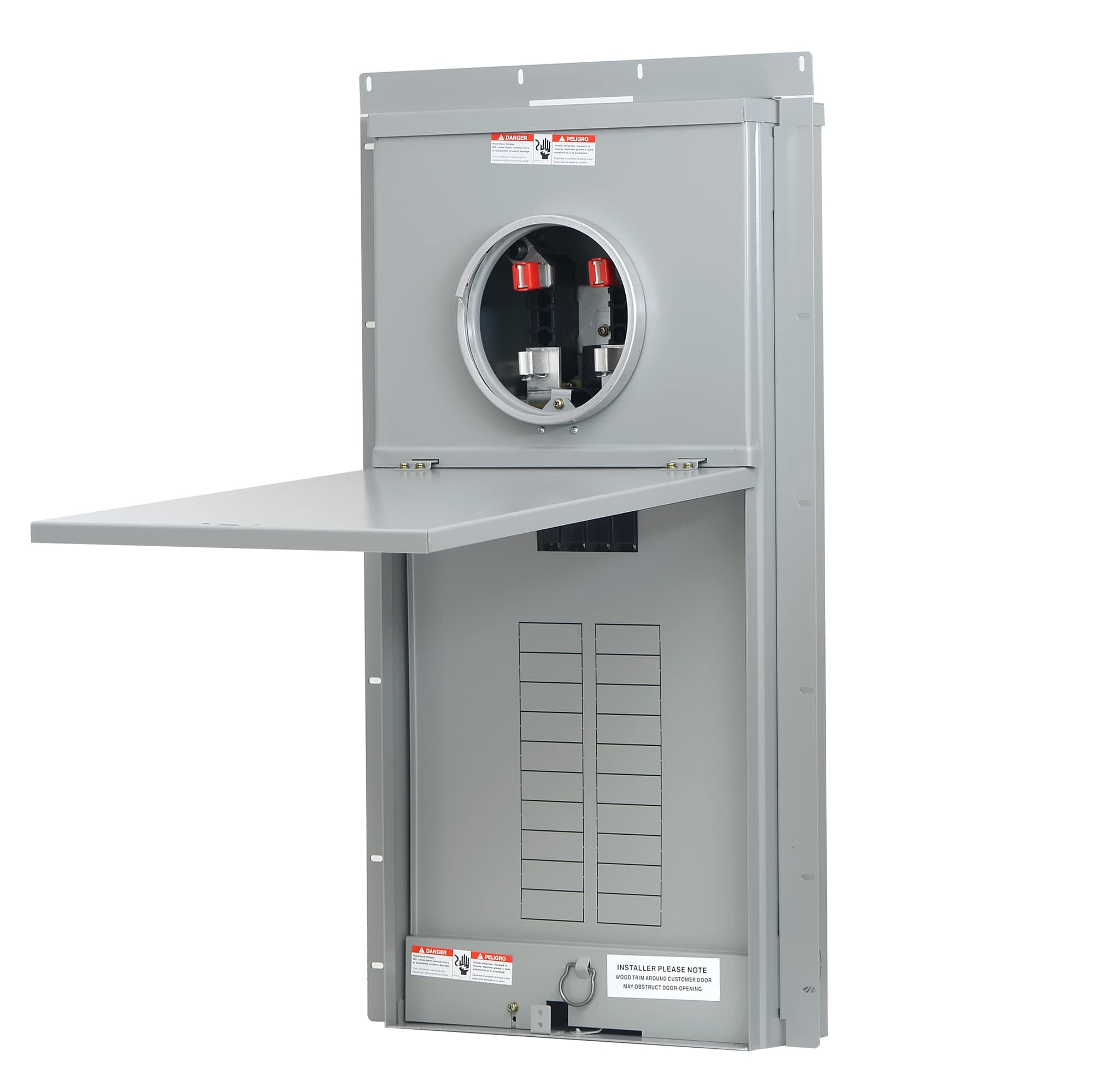 20 Space 40 Circuit 200-Amp Flush Mount Meter Load Center Combination