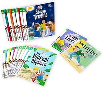 Biff, Chip and Kipper Stage 4 Read with Oxford: 5+: 16 Books Collection Set