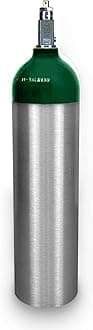 D Size Aluminum Medical Oxygen Cylinder 14.3 cf w/CGA-870 Post Valve (Empty Tank)
