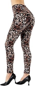 Ndoobiy Printed Leggings Basic Workout Yoga Pants Buttery Smooth Womens Leggings
