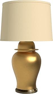 Red Lantern 28.5" Golden Temple Jar Lamp