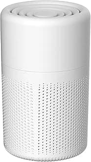 Filter Portable Purifier for home with USB Type C Cable，portabilitysmall air purifier，3-Stage Filtration System and Quiet Air Cleaner With Night Light，for Smokers Pollen Pets Dust Office，Aromatherapy