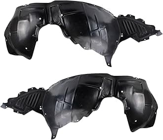 TRQ Front Inner Fender Liner Set Compatible with 2013-2017 Cadillac XTS GM1248287 GM1249287