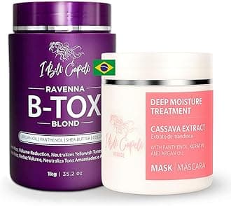 I Belli Capelli Hair B-tox Treatment for Blond & Argan Oil Mask- B-tox Capilar Para el Cabello, Formaldehyde-Free- Cirugia Capilar Para el Cabello- Effect Anti-Frizz, Volume Reduction, Smoothing