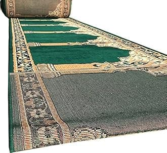 Janamaz Rolls for Masjid (Mosque) Prayer Carpet Any Religious Houses & Gallery Runner Carpet 4 x 88 Feet Color Green