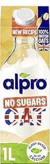 Alpro Oat No Sugars Plant-Based Chilled Drink, Vegan And Dairy Free, 1 Litre