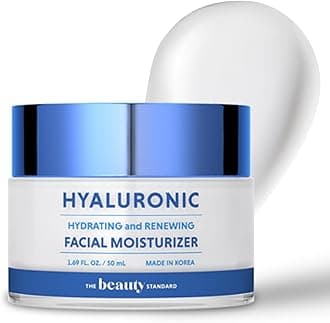 Hyaluronic Acid Daily Face Moisturizer - Long-lasting Hydration, Anti-Aging, Skin Firming - Dermatologist Tested, Korean Skin Care - 1.69 fl. oz