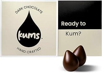 Kums Dark Chocolate (1 Box) Mood Chocolate for Couples Chocolate Tabs, Vegetarian Delight Ideal for Men & Women | Luxurious Tab Chocolate Bars (Tailored For His And Her Chocolate) Romance Chocolate
