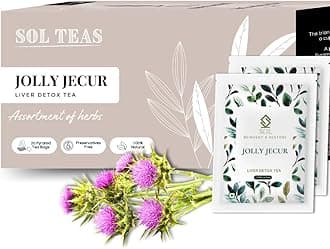 Sol Dandelion Herbal Tea Bags-Liver Detox Tea For Fatty Liver,Contains Milk Thistle,Nettle,Dandelion Root&Sarsaparilla,Protects&Cleanses Liver(40 Tea Bags),300 Grams