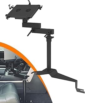 MELIPRON Truck Laptop Mount Fit for Jeep Wrangler JL 2018-2024 Vehicle Laptop Stand Holder for Passenger Seat Fit Laptops Up to 17"