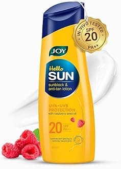 Joy Hello Sun Body Sunscreen Lotion SPF20 PA++ (300ml) | UVA + UVB Protection...