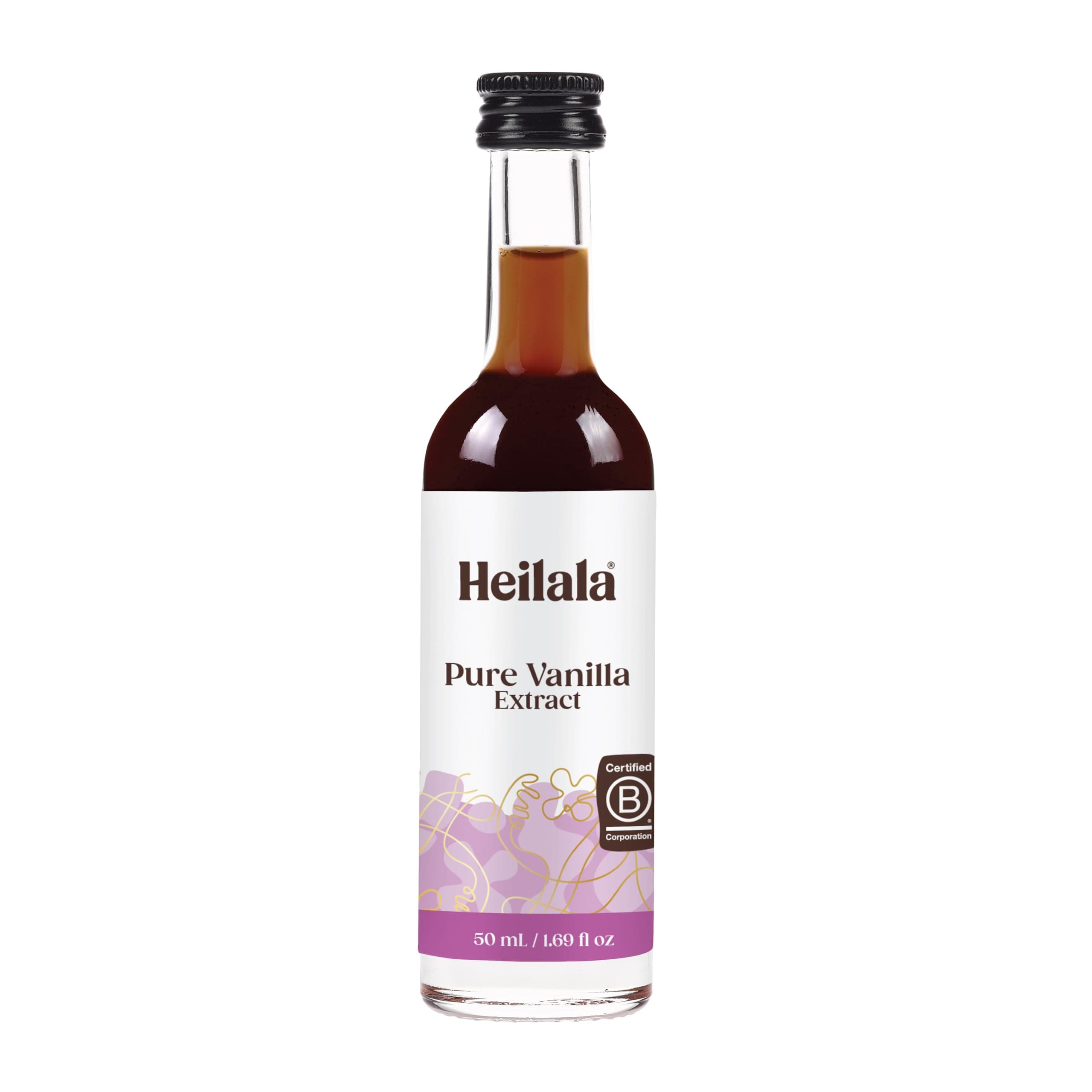 HEILALA - Pure Vanilla Extract - Hand-Selected, Ethically Sourced & Cold-Pressed Bourbon Vanilla - 50ml