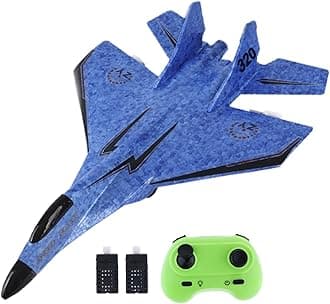 Colcolo RC Glider Plane RC Plane Toy Foam Easy to Control with Flash Light 2 Channels Fixed Wing Aircraft Airplane Model Toys for Kids and Adults