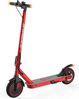ECOROAD Electric Scooter EC6, 400W Peak Motor & 19 MPH Adults Commuting Scooters, 15 Miles Long Range Electric Kick Scooters, 8.5" Pneumatic Tires Lightweight Foldable E-Scooter with Turn Signals