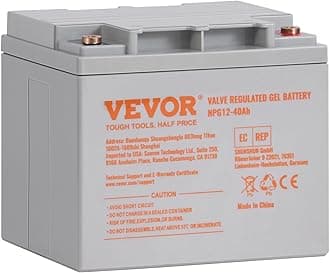 VEVOR Deep Cycle Battery, 12V 40AH, AGM Marine Rechargeable Battery, High Self-Discharge Rate 400A Discharge Current for Mobility Scooters Electric Wheelchairs Go-Karts e-Bikes