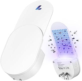 LiBa Fly Trap Indoor for Home, Plug-in Flying Insect Trap for Flies, Fruit Flies, Moths, Gnats, Mosquito Killer Insect Catcher Fly Tapper with 3 Refill Glue Cards for Home Office