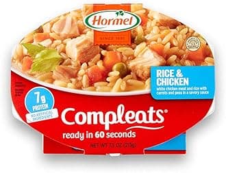 HORMEL COMPLEATS Rice & Chicken Microwave Tray, 7.5 Ounces (Pack of 7)