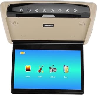 11.6 Inch Car Overhead Player, Flip Down Tv For Car, Roof Ultra Thin Design, 1080P Ips Screen, 170° Viewing Angle, Supports Usb, Business Suv Rv