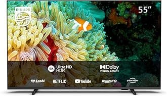 55PUS7607/12 55-Inch 4K LED TV | UHD & HDR10+ | Dolby Vision & Dolby Atmos | Google Assistant & Alexa Compatible
