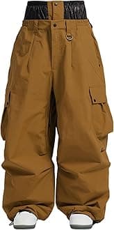 Men Women Snowboard Pants Snow Super Baggy Insulated Winterproof Waterproof Loose Ski Pants Outdoor