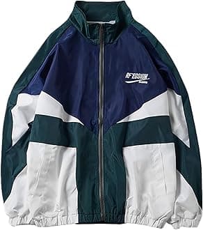 Women Windbreaker Jacket Y2k Varsity Jackets Oversized Vintage 90s Jacket