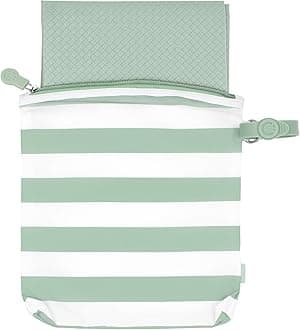 On-The-Go Changing Mat and Bag, Baby Portable Changing Mat with Bag, Baby Traveling Accessories, Sage Green