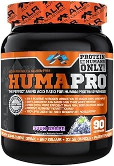 HumaPro Essential Amino Acid Formula | EAA Protein Supplement | Supports Muscle Recovery & Performance | Vegan, Gluten Free | | 90 Servings (Sour Grape)