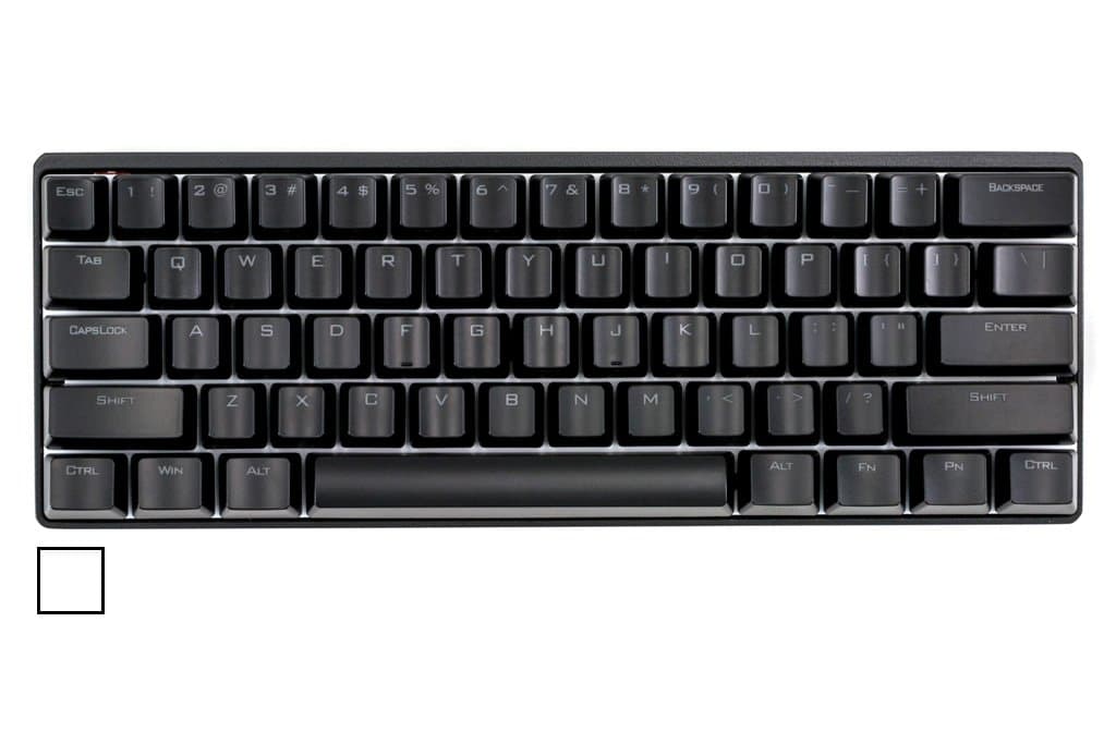 CODE 61-Key Illuminated Mechanical Keyboard with White LED Backlighting - Cherry MX Clear
