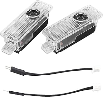 Headerbs 2pcs LED Door Light Logo Projector Door Projection Courtesy Puddle Light for Jaguar XE F TYPE