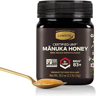 Manuka Honey UMF 5+ (MGO 83+) - Raw Manuka Honey New Zealand, Pure & Unpasteurized, Superfood for Immune Health, Use in Tea, Wild, Monofloral, Non-GMO - 1kg (32.5 oz)