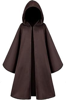 TOGROP Knight Costume for Kids Robe Hooded Cloak Boys Girls Cosplay 3-13 Years