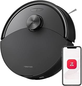 Q10 S5 Robot Vacuum and Mop Cleaner, 10000Pa HyperForce Suction, Dual Anti-Tangle System, Auto-Lifting Mop, ReactiveTech Obstacle Avoidance, App Control, for Pet Hair and Carpet, Black