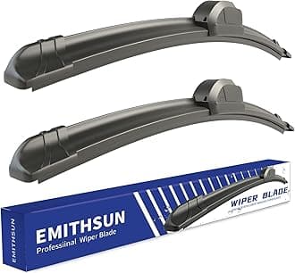 EMITHSUN OEM QUALITY 28" + 15" Premium All-Seasons Durable Stable And Quiet Windshield Wiper Blades(Set of 2)
