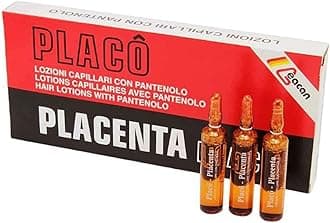 Hair loss Placenta Placo for hair intensive treatment [12 vials 0] Intensive Revitalizing Treatment Against Hair Loss, 0.33 Fl Oz (Pack of 12)