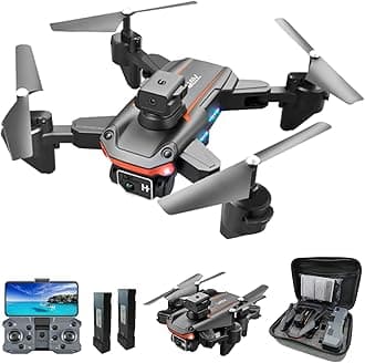 Drone with Camera for Adults Beginners, Foldable RC Quadcopter, 2 Cameras Freely Converted, 50x Zoom, Automatic Obstacle Avoidance