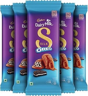 Dairy Milk Silk Oreo Chocolate Bar, 60 g (Pack of 5)