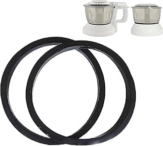 - AJS spares- Small Jar gaskets for "PANASONIC/NATIONAL PANASONIC" Mixer Grinder Jars | Mixer Grinder Replacement Parts (2 Units, Black) (Small Jar Gaskets__9.8 cm)