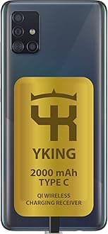 2000 mah QI Receiver Type C for Samsung Galaxy A51 - Type C Wireless Charging Adapter USB-c - Fast Qi Wireless Receiver Type C