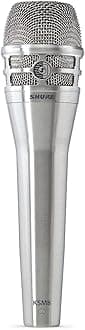 KSM8 Dualdyne Dynamic Vocal Microphone – Dual-Diaphragm Cardioid Mic for Live Performance, Studio Recording & Broadcasting, Brushed Nickel