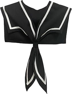Sailor Collars Scarf for Women Top Fake Collar Necklaces Shawl wraps Match Sweater Shirt Dress