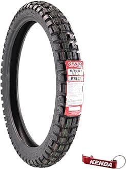 Kenda Big Block K784 90/90B21 Front Tire for Motorcycles, Dirt Bikes, and City Bikes - Durable Off-Road & Street Performance with Keychain 90x90x21