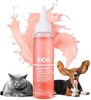 Moe Puppy Ear Care Plus Ear Cleaning Solution for Pets| for Dogs and Cats (100 ml)