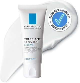 Toleriane Sensitive Cream, Face Moisturiser For Sensitive Skin, Prebiotic Hydrating Care, Thermal Spring Water, Repairs Cutaneous Barrier, Allergy UK Approved, 40ml