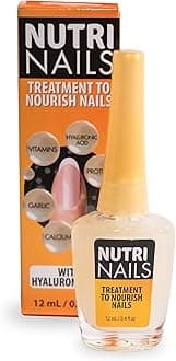 Amen Beauty Nutri Nails: Nail Strengthener with Proteins, Minerals, Hyaluronic Acid & Vitamins - Nail Hardener, Growth & Nail Biting Treatment for Damaged Nails and Adults.