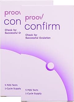 Proov PdG - Progesterone Metabolite – Test | Only FDA-Cleared Test to Confirm Ovulation Quality at Home | 2 Cycle Pack | Works Great with Ovulation Tests | 10 PdG Test Strips