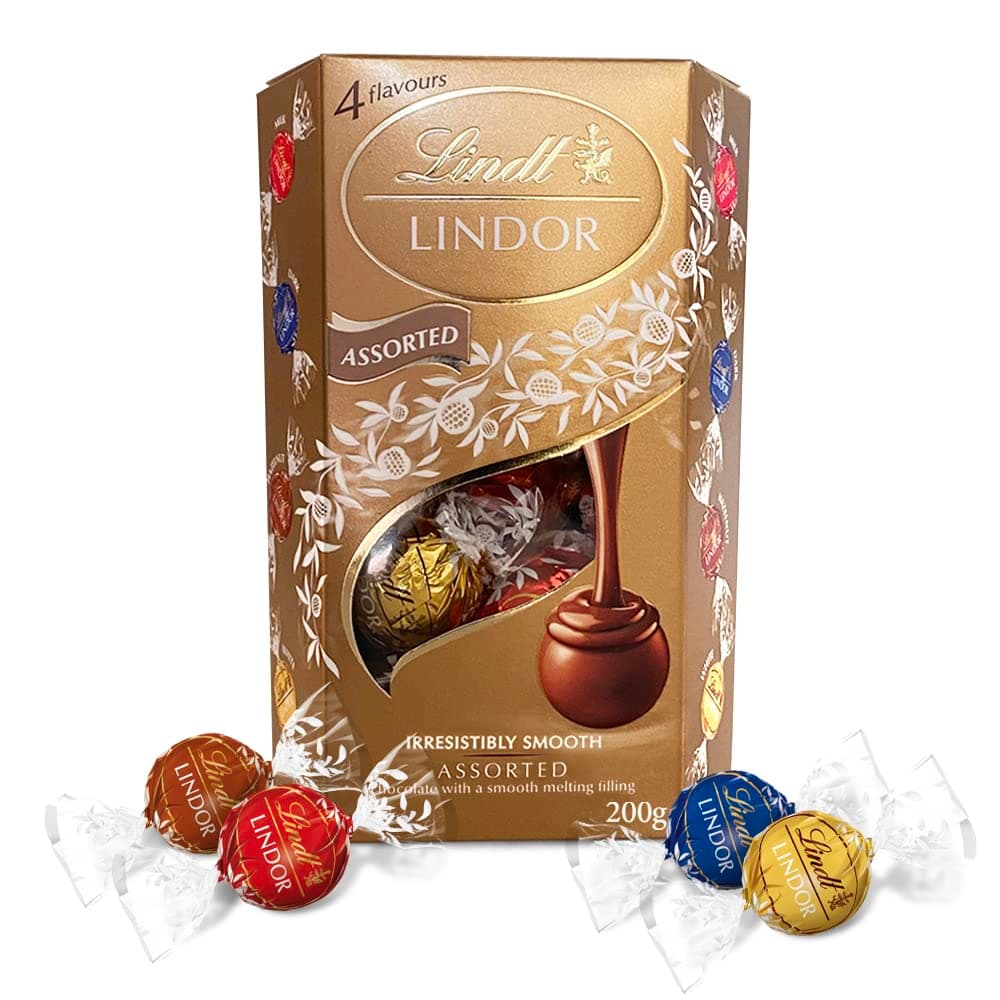 Lindt Lindor Assorted Chocolate Truffles Box, 200g